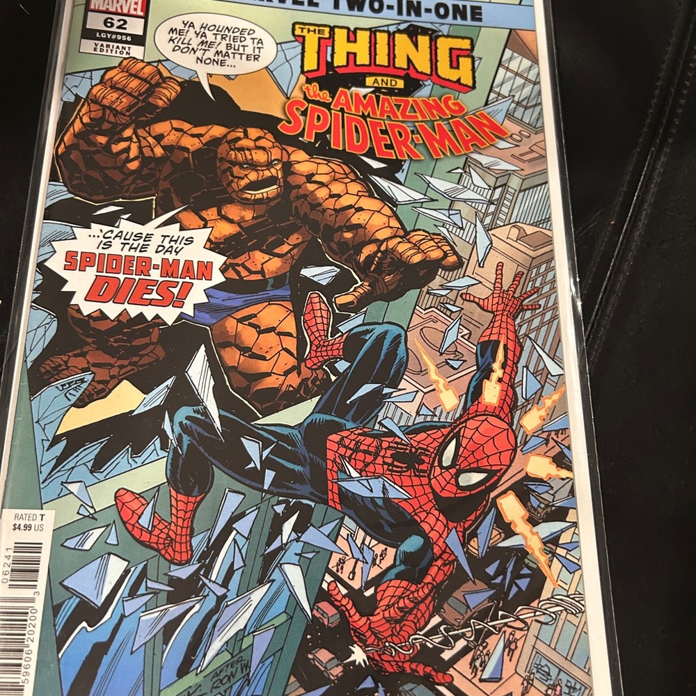 Marvel The Thing and Spider-Man Comic Cover - Marvel Two in one